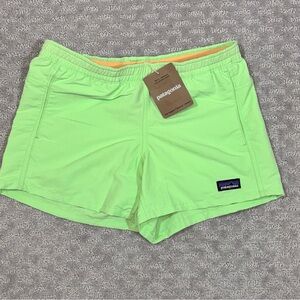 Patagonia Girls Youth Unlined 4" Baggies Salamander Green Shorts Size L(12)